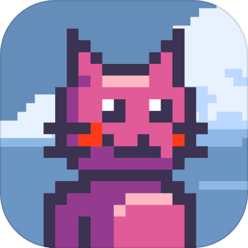 Climbing pink cat Climbing pink cat
