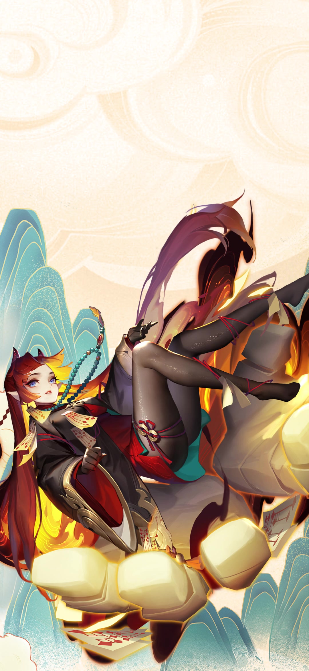 【动态壁纸】坠落凡尘的夏·洞燃，黑丝皮肤动态壁纸