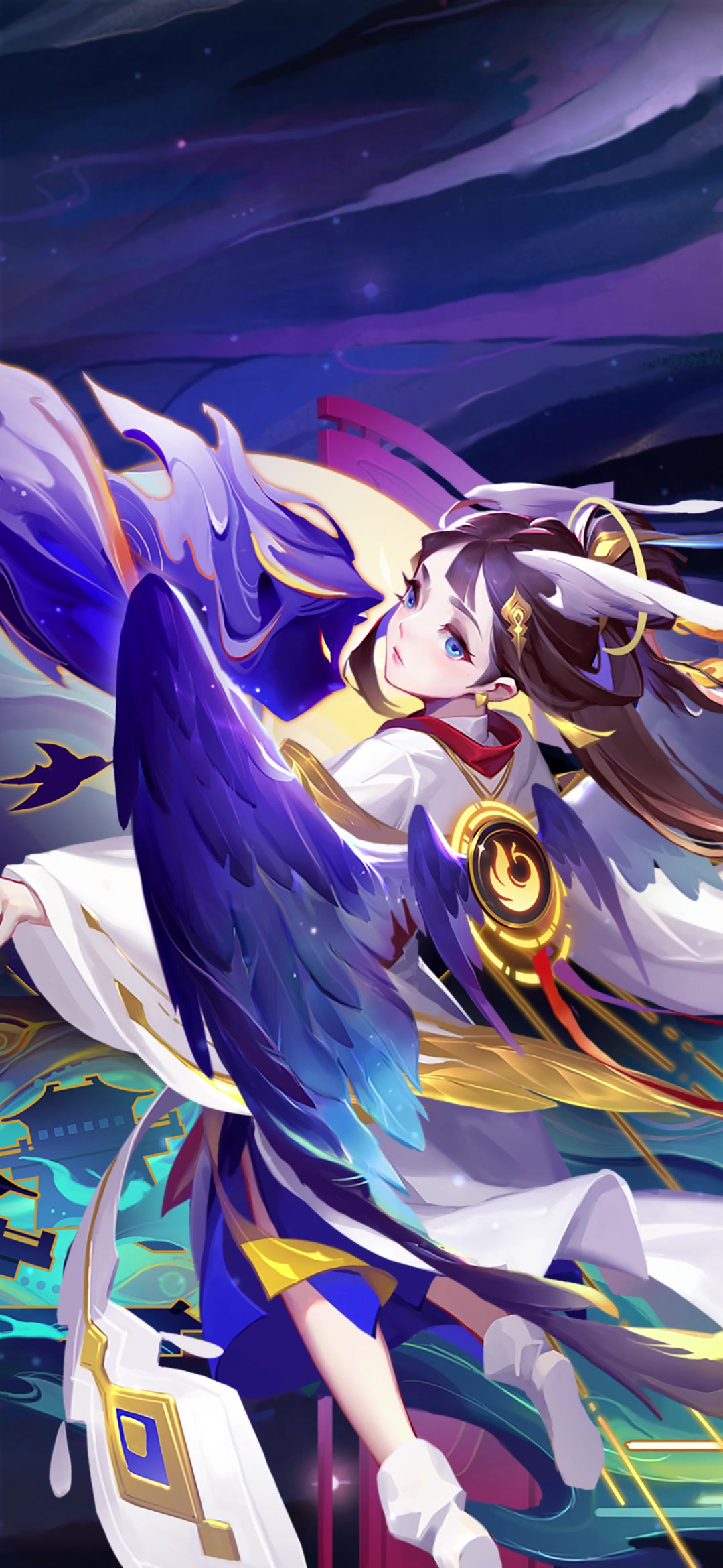 【动态壁纸】凤舞九天邀日月，却云鬼车载鬼游——神鸟九凤动态壁纸