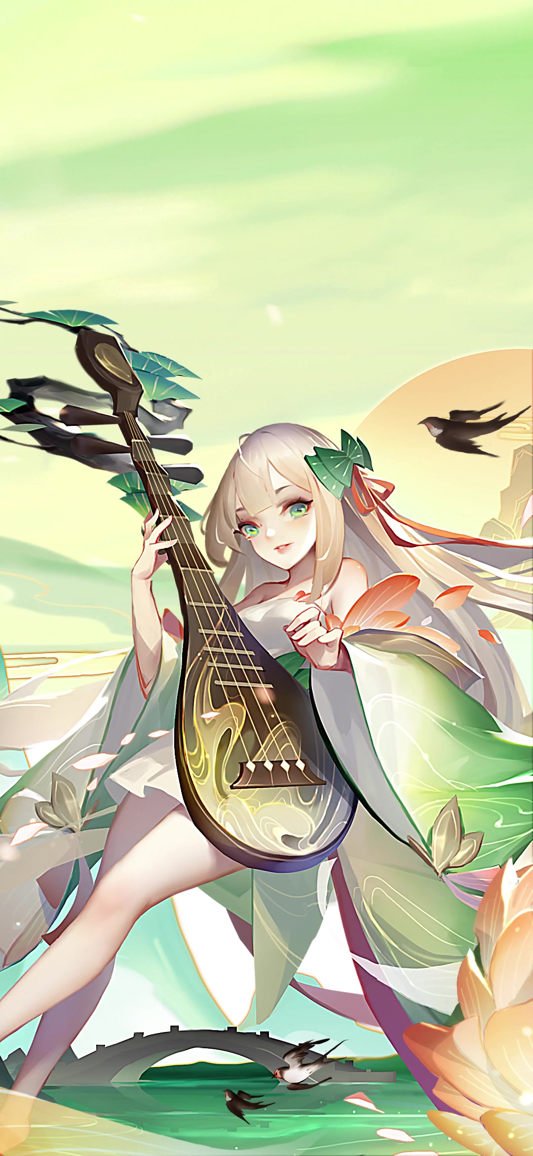 【动态壁纸】风恬日暖荡春光，戏蝶游燕绕枝舞。——春·燕语动态壁纸