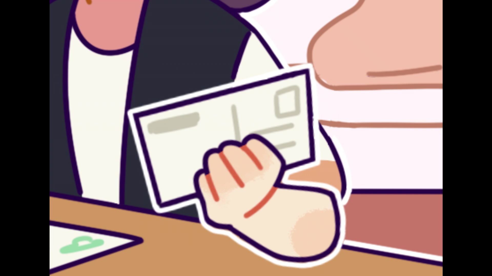 你好，我的小蛋仔｜粉蛋的明信片已发出，请注意从天而降的信件~