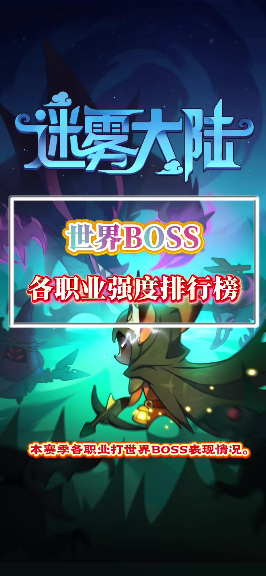 世界BOSS各职业强度排行