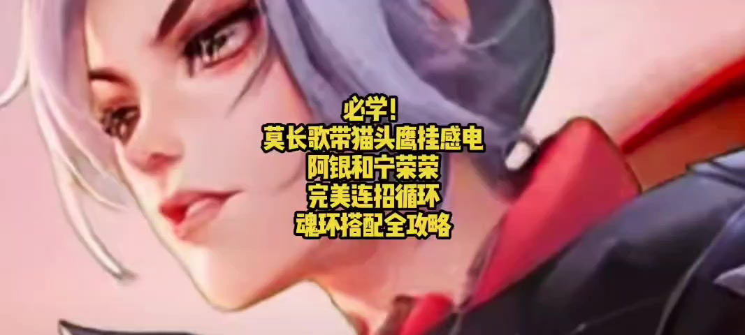 必学！莫长歌带猫头鹰挂感电，阿银和宁荣荣完美连招循环+魂环搭