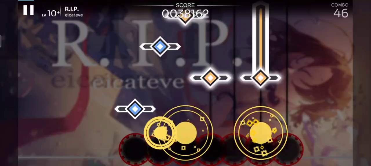 R.I.P Lv10+ 宽判full combo 录屏