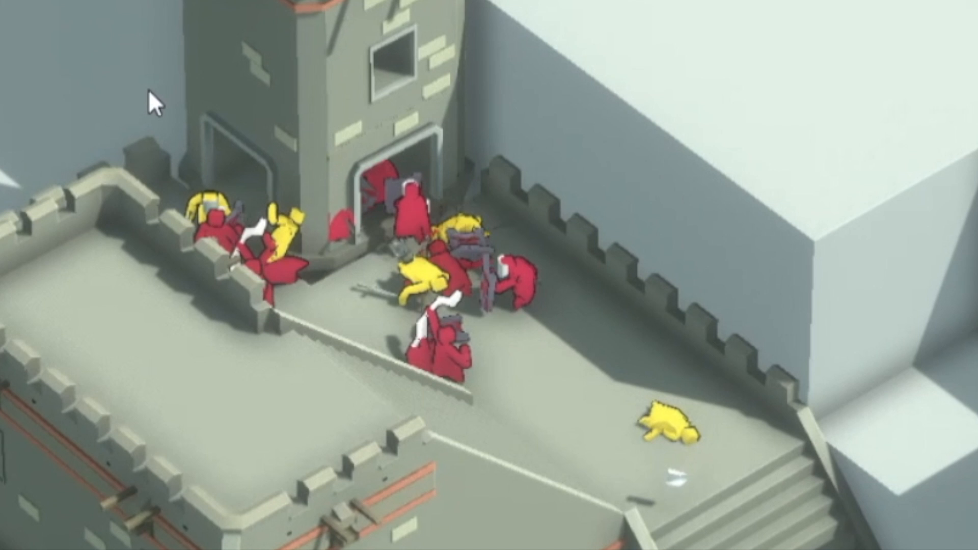 塔楼里面的战斗很激烈