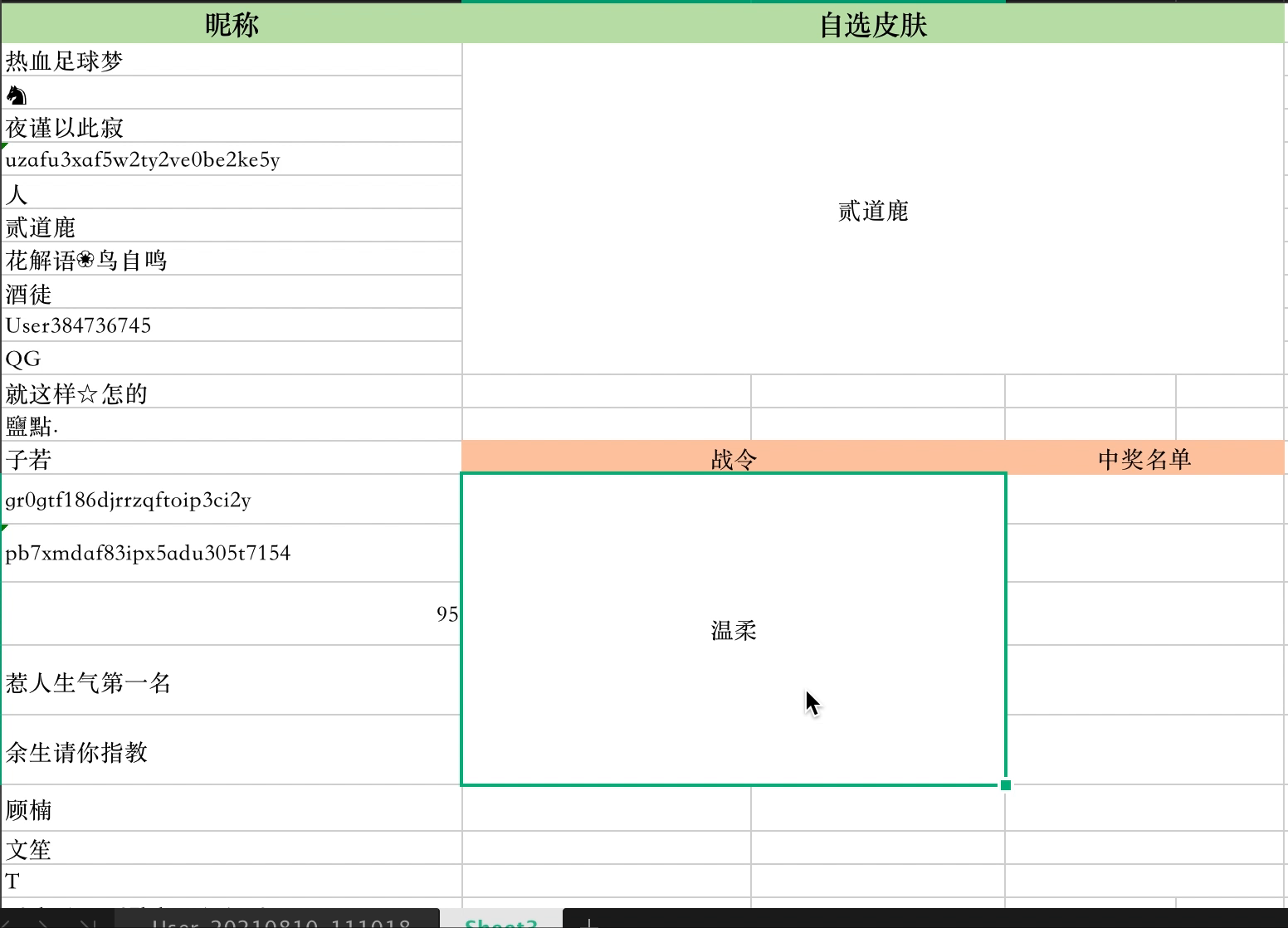 王者荣耀｜ 寻找加速器最强王者 ｜ 8.10日中奖名单