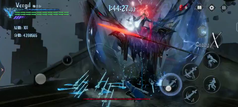 极限血宫无伤普罗托，手搓玻璃屏有些失误😁