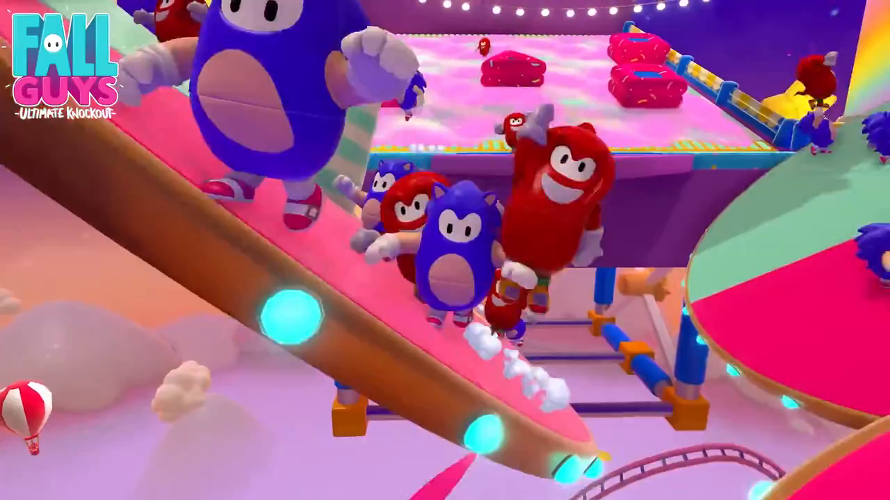 《糖豆人：终极淘汰赛》×《索尼克》联动宣传视频