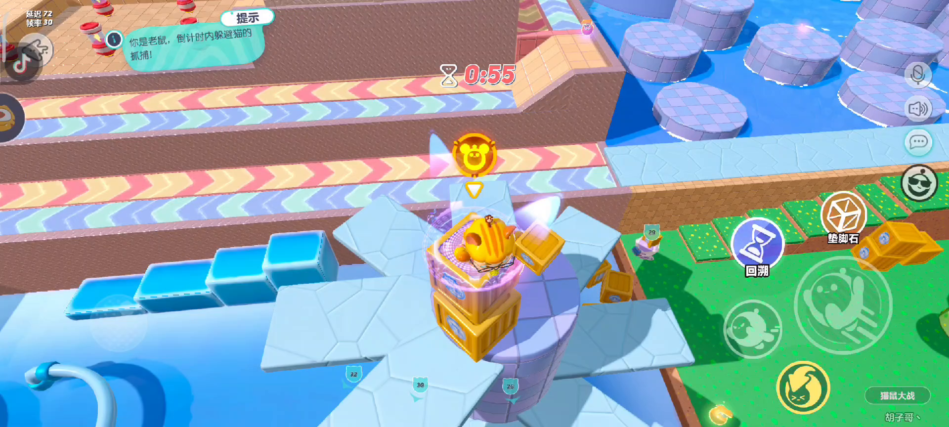 【搞笑蛋仔】之猫抓不到老鼠🐭截图