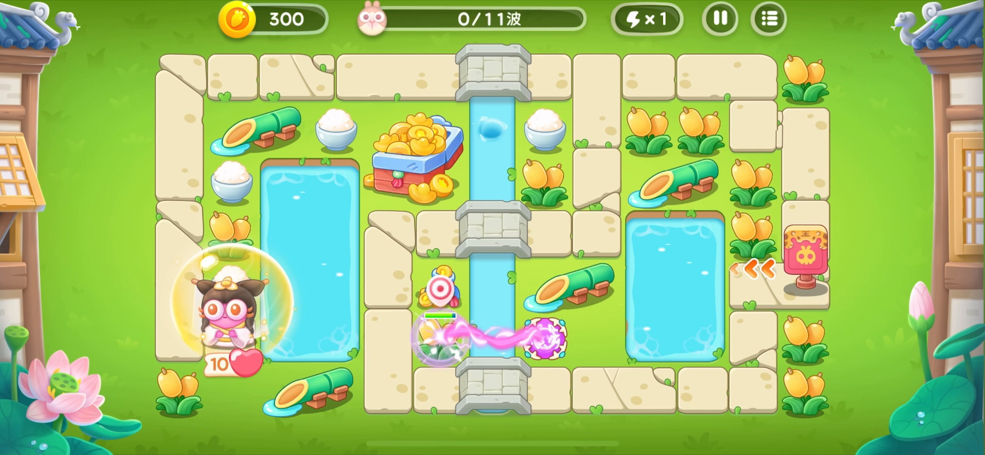 #单炮塔通关挑战-噩梦法海