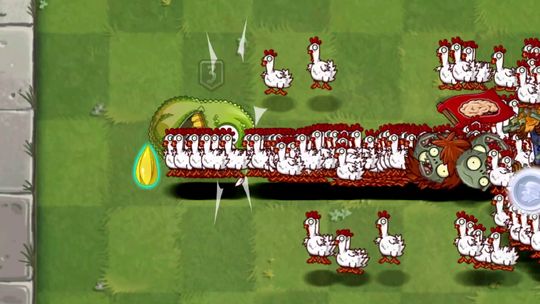 植物大战僵尸2：当一次性植物遇上200只僵尸鸡！