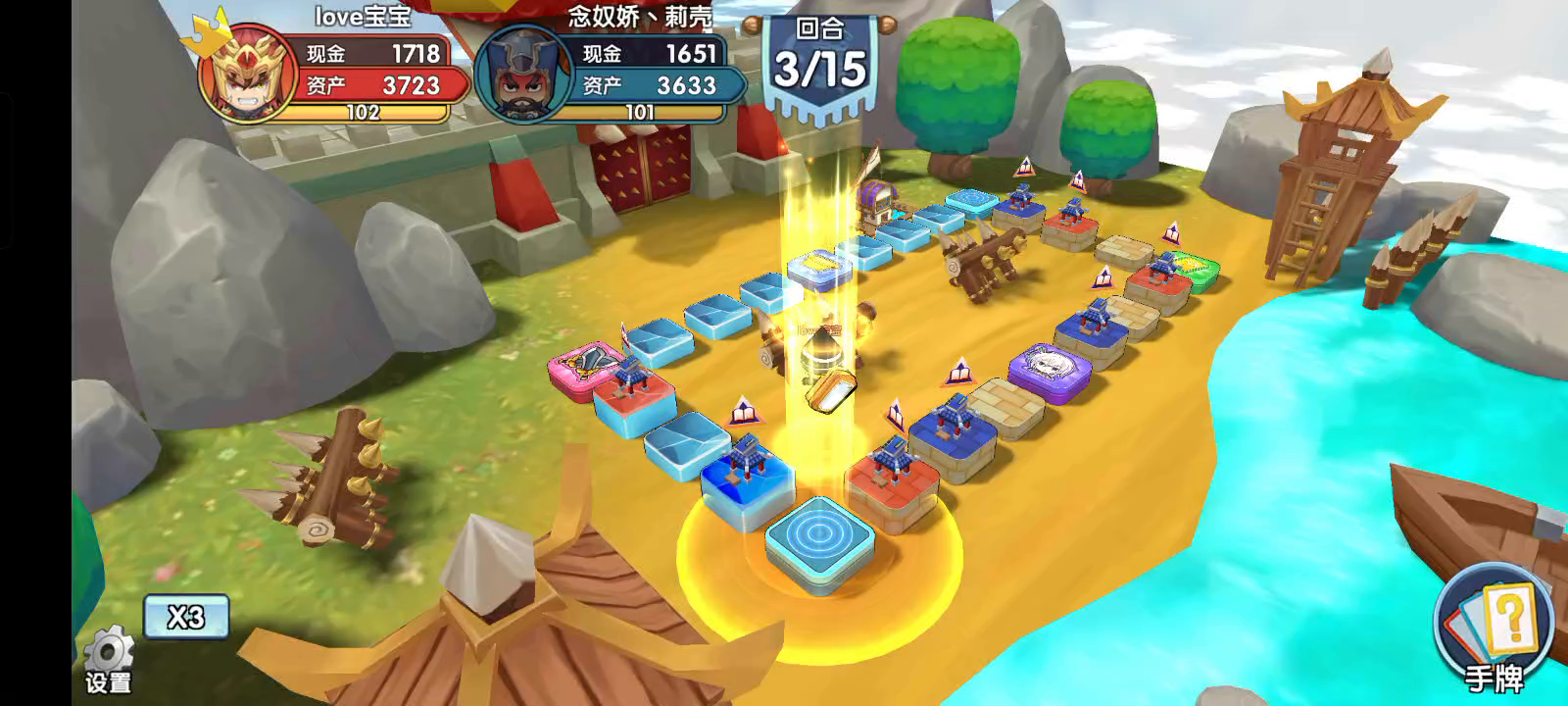 天梯激斗赤壁图，可让我逮着马超，使劲欺负截图